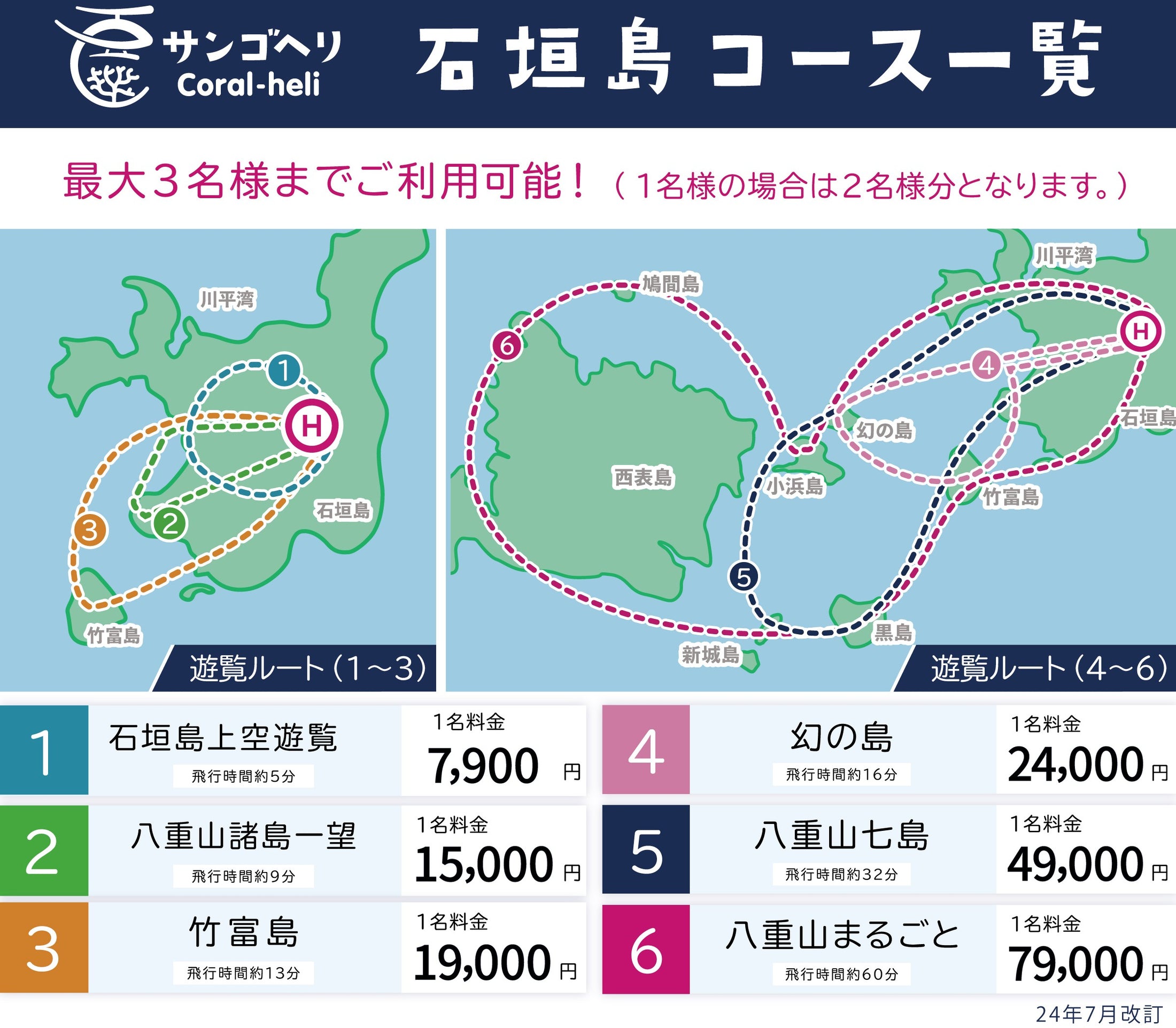 【石垣島】八重山諸島一望プラン（9分）